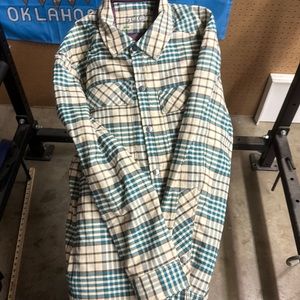 Stio insulated buckhorn shirt jacket thermore size xl beige